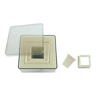 [5505] Stekerdoos 9 delig kunststof vierkant