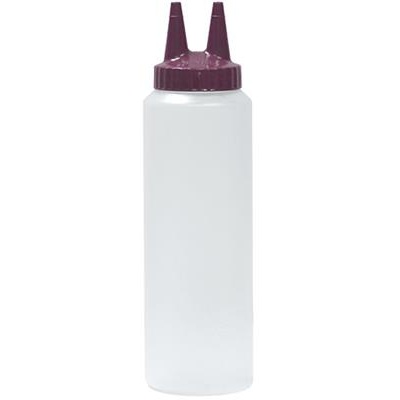 [55099] Knijp/doseerfles 20.0cl transparant dubbel