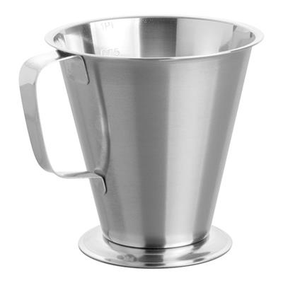 [5558] Maatbeker 0.5l RVS met  maatverdeling