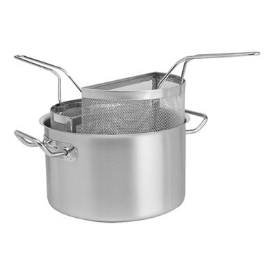[5843] Pasta kookpan 24.0cm m/ 2 pasta kookmanden RVS