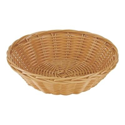 [5856] Broodmand rond 20.0cm(h)5.0cm kunststof riet