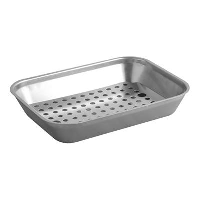 [5971] Lekbak 23.0x32.0cm(h)5.5cm incl.rooster RVS 18/8