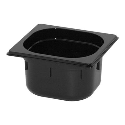 [6375] Gn bak 1/6 (h)10.0cm polyc. zwart