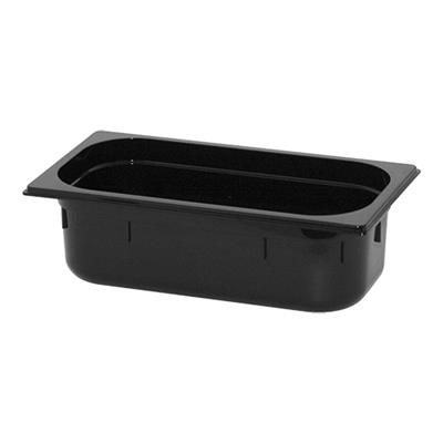 [6388] Gn bak 1/3 (h)10.0cm zwart polycarbonaat