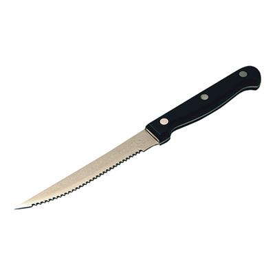 [6516] Bistro/steakmes 22.0cm zwart kunststof