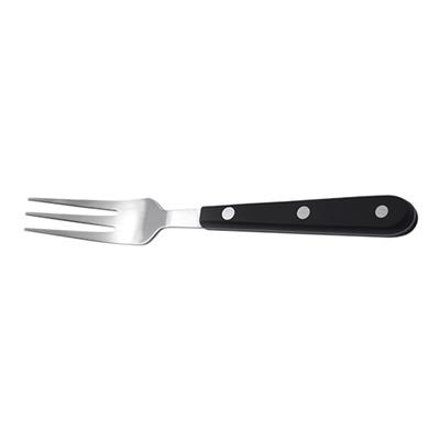 [6517] Bistro/steakvork 20.0cm zwart kunststof