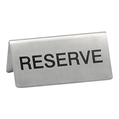[6542] Tafelbordje (h)4.5x10.0cm RVS "reserve"
