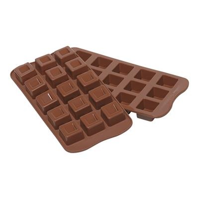 [7492] Chocoladevorm 2.6x2.6x1.8cm 15 st. silicone type a