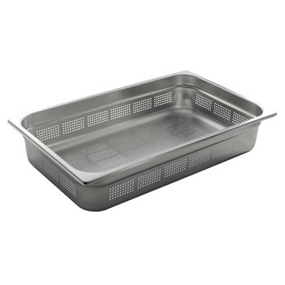 [7661] Gn bak 1/1 (h)4.0cm RVS. geperf.