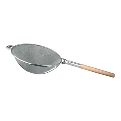 [8223] Oplegzeef 31.0cm RVS/hout