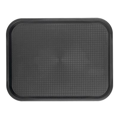 [8347] Dienblad rechthoek 35.3x45.5cm zwart polypropyleen