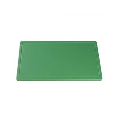 [882462] Snijplank 60.0x35.0cm(h)2.0cm groen met geul