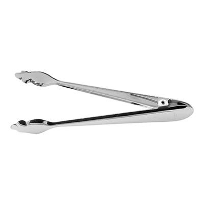 [8941] Ijsblokjestang 19.0cm RVS met  veer