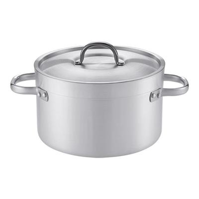 [9046] Kookpan (h)25.0cm aluminium m/ deksel