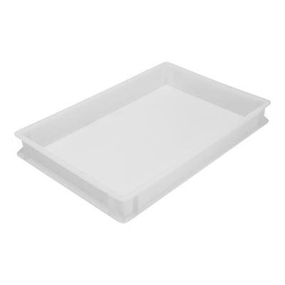 [9390] Stapelbak 60.0x40.0x(h)7.5cm kunststof wit