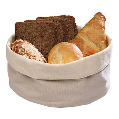 [9419] Broodzak rond 20.0cm(h)12.0cm katoen beige