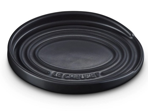 [58299] Lepelhouder ovaal 15.0cm mat black Le Creuset