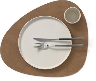 [54386] Placemat Curve L 37.0x44.0cm nupo brown