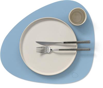[54390] Placemat Curve L 37.0x44.0cm nupo cool blue