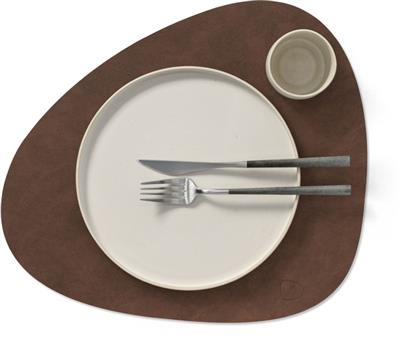 [54392] Placemat Curve L 37.0x44.0cm nupo dark brown