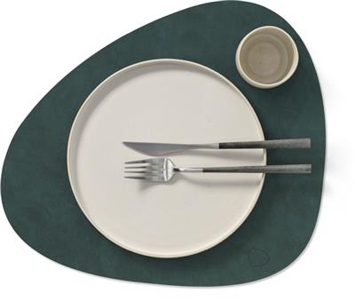 [54393] Placemat Curve L 37.0x44.0cm nupo dark green