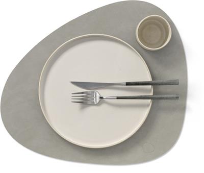 [54395] Placemat Curve L 37.0x44.0cm nupo light grey