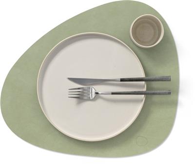 [54399] Placemat Curve L 37.0x44.0cm nupo olive green