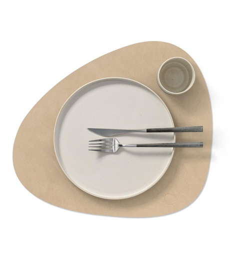 [54405] Placemat Curve L 37.0x44.0cm nupo sand