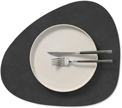 [54411] Placemat Curve M 31.0x35.0cm nupo black