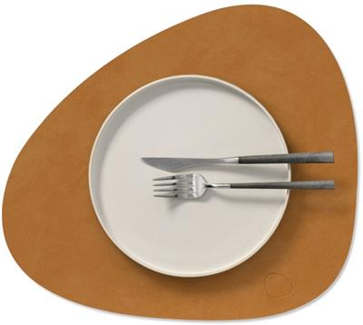 [54413] Placemat Curve M 31.0x35.0cm nupo burned curry