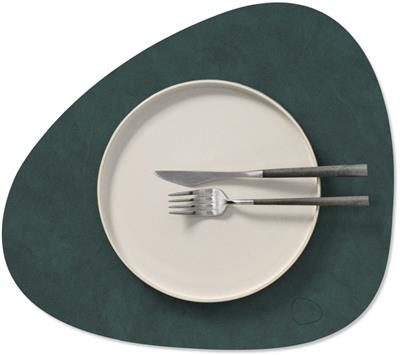[54419] Placemat Curve M 31.0x35.0cm nupo dark green