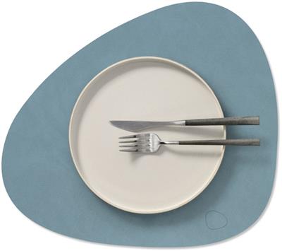 [54420] Placemat Curve M 31.0x35.0cm nupo light blue