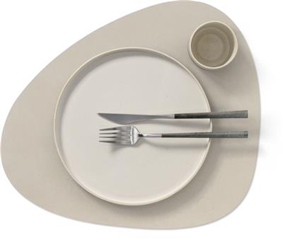 [54421] Placemat Curve M 31.0x35.0cm nupo light grey