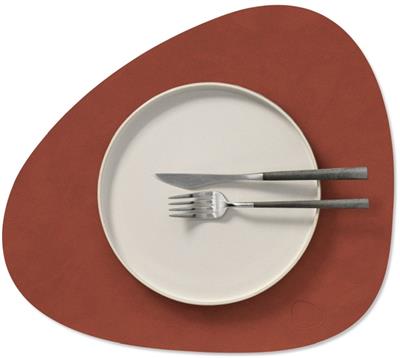 [54434] Placemat Curve M 31.0x35.0cm nupo sienna