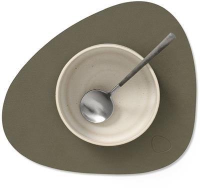[54438] Placemat Curve S 24.0x28.0cm nupo army green