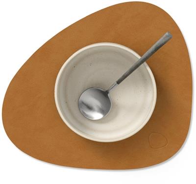[54441] Placemat Curve S 24.0x28.0cm nupo burned curry