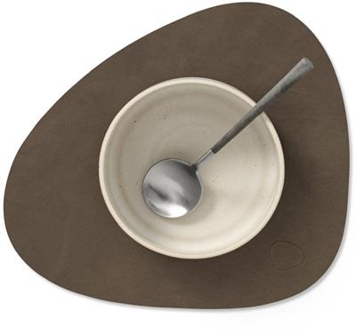 [54442] Placemat Curve S 24.0x28.0cm nupo caviar