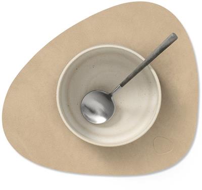 [54460] Placemat Curve S 24.0x28.0cm nupo sand