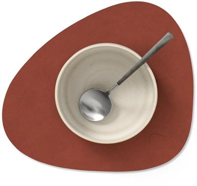 [54461] Placemat Curve S 24.0x28.0cm nupo sienna