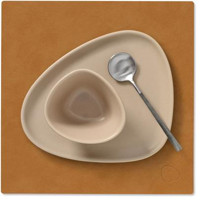 [54468] Placemat Square S 28.0x28.0cm nupo burned curry