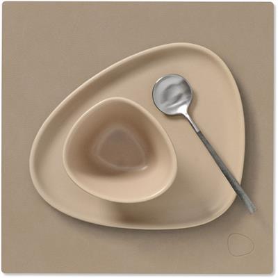 [54470] Placemat Square S 28.0x28.0cm nupo clay brown