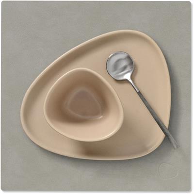 [54476] Placemat Square S 28.0x28.0cm nupo light grey