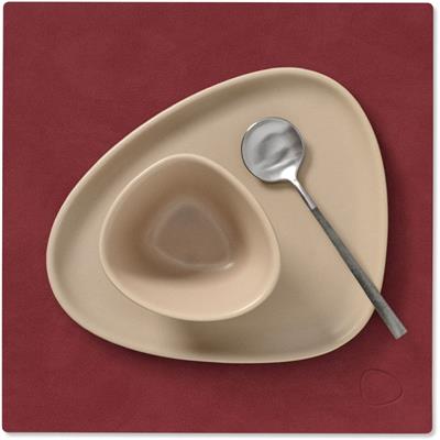 [54485] Placemat Square S 28.0x28.0cm nupo red