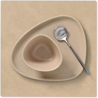 [54487] Placemat Square S 28.0x28.0cm nupo sand