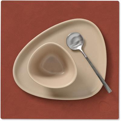 [54488] Placemat Square S 28.0x28.0cm nupo sienna