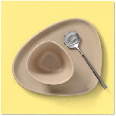 [54490] Placemat Square S 28.0x28.0cm nupo yellow