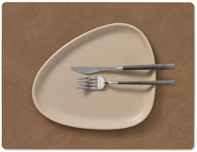 [54494] Placemat Square M 26.5x34.5cm nupo brown