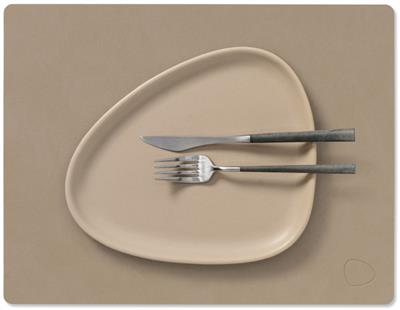 [54497] Placemat Square M 26.5x34.5cm nupo clay brown