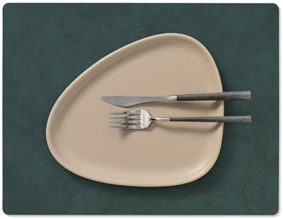 [54501] Placemat Square M 26.5x34.5cm nupo dark green