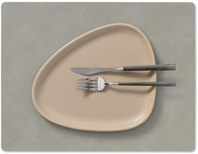 [54503] Placemat Square M 26.5x34.5cm nupo light grey